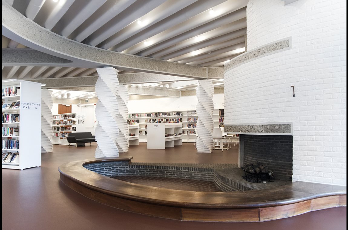 Bibliothèque municipale de Schoten, Belgique  - Bibliothèque municipale et BDP