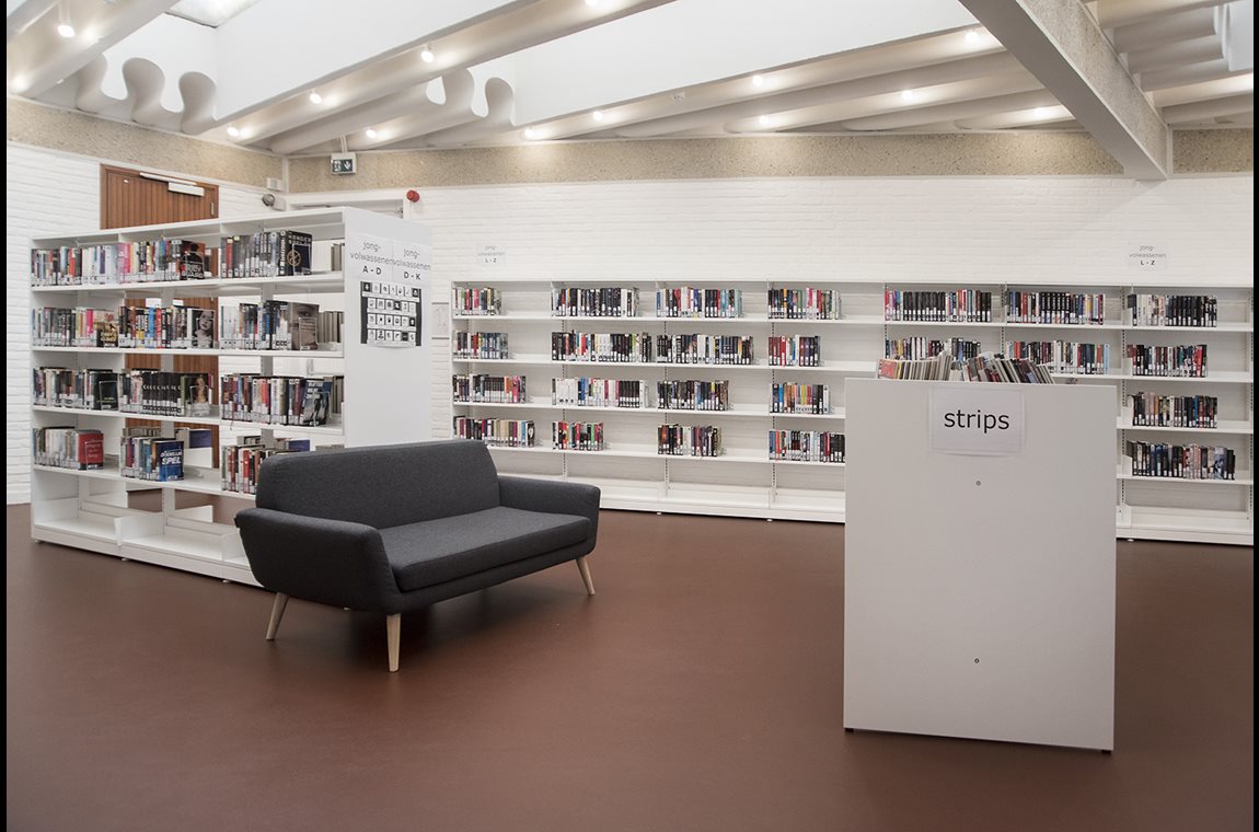 Bibliothèque municipale de Schoten, Belgique  - Bibliothèque municipale et BDP