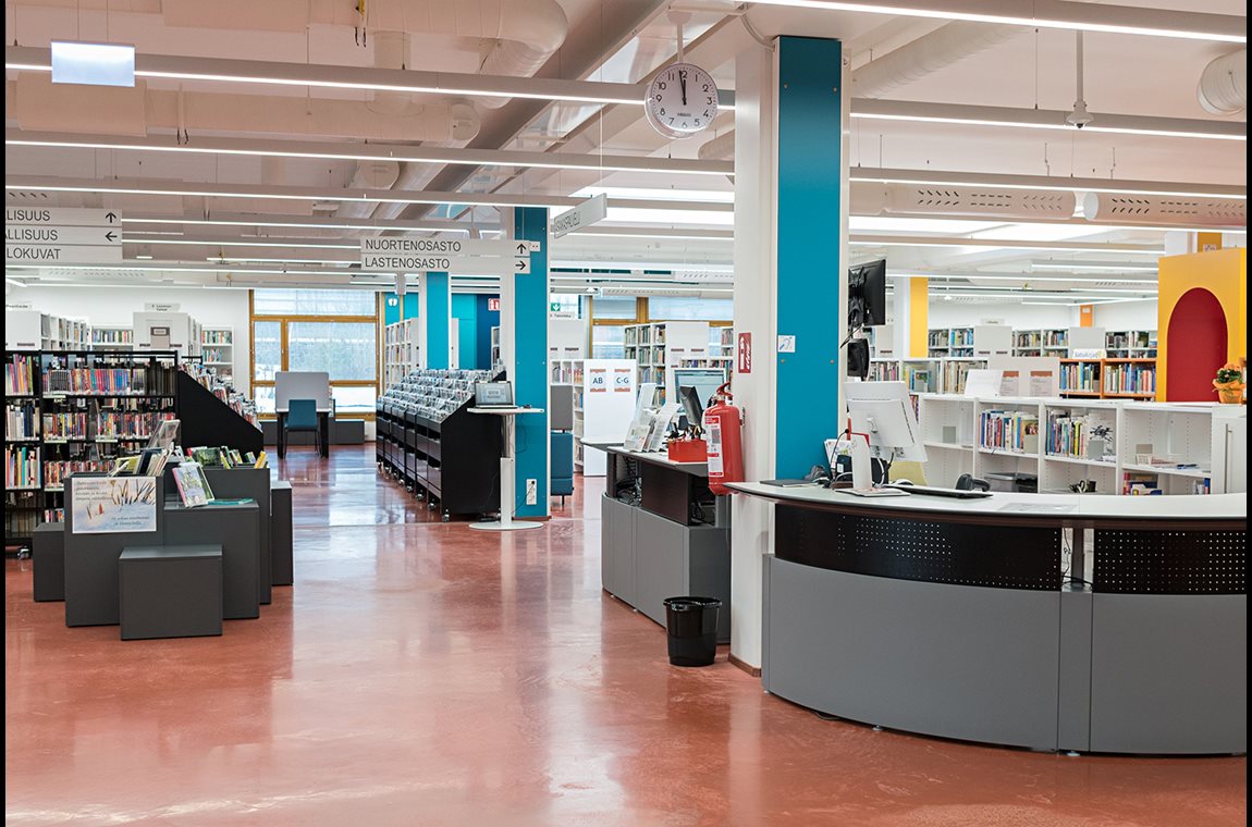 Bibliothèque municipale de Kankaanpää, Finlande - Bibliothèque municipale et BDP