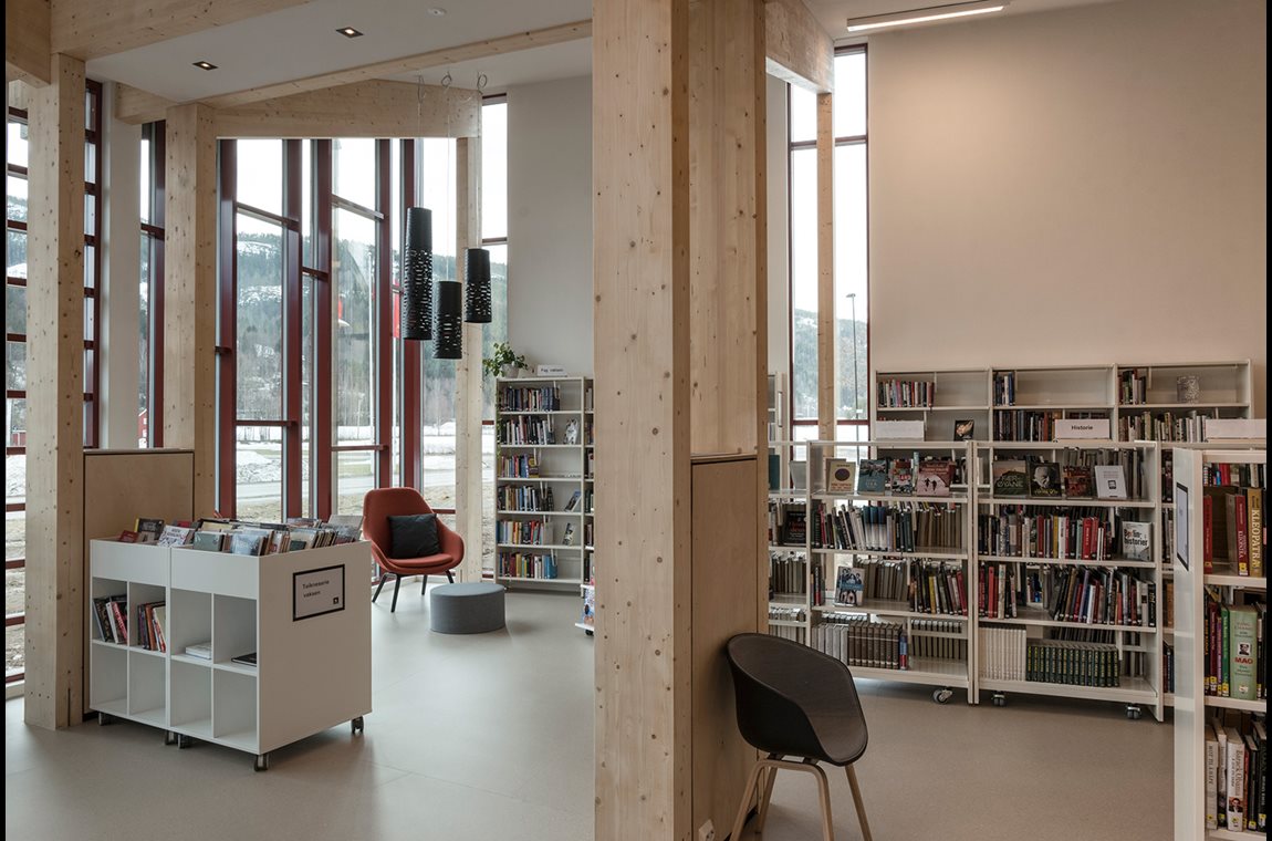 Bibliothèque municipale de Seljord, Norvège - Bibliothèque municipale et BDP