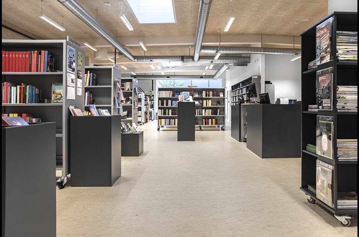 Bibliothèque municipale de Gram, Danemark - Bibliothèque municipale et BDP
