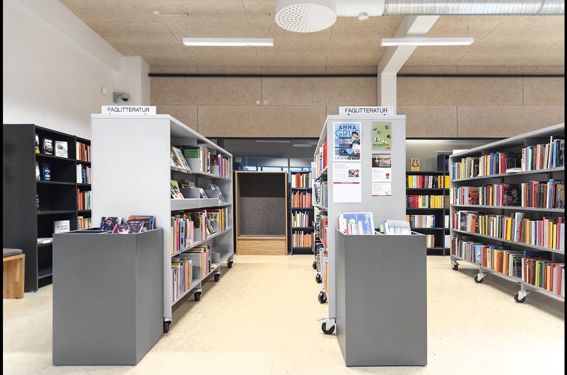 Bibliothèque municipale de Gram, Danemark - Bibliothèque municipale et BDP