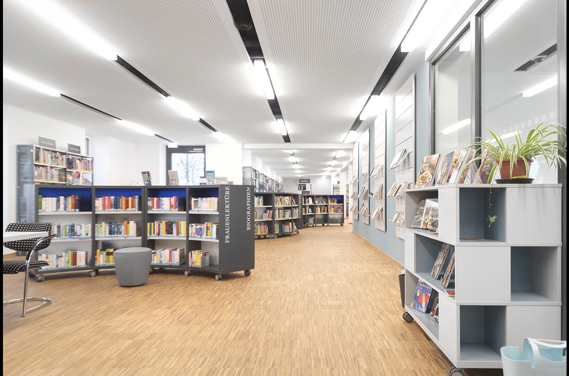 Bibliothèque municipale de Buchloe, Allemagne - Bibliothèque municipale et BDP