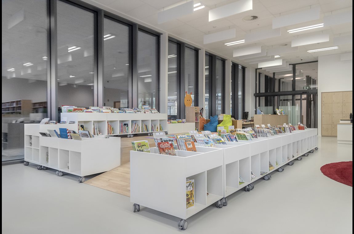 Bibliothéque municipale de Koekelberg, Belgique - Bibliothèque municipale et BDP