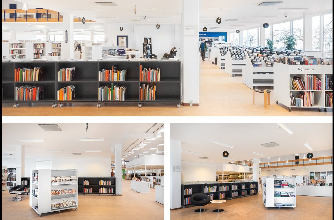 Bibliothèque municipale de Hvidovre, Danemark - Bibliothèque municipale et BDP