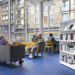 Öffentliche Bibliothek Lisieux, Frankreich