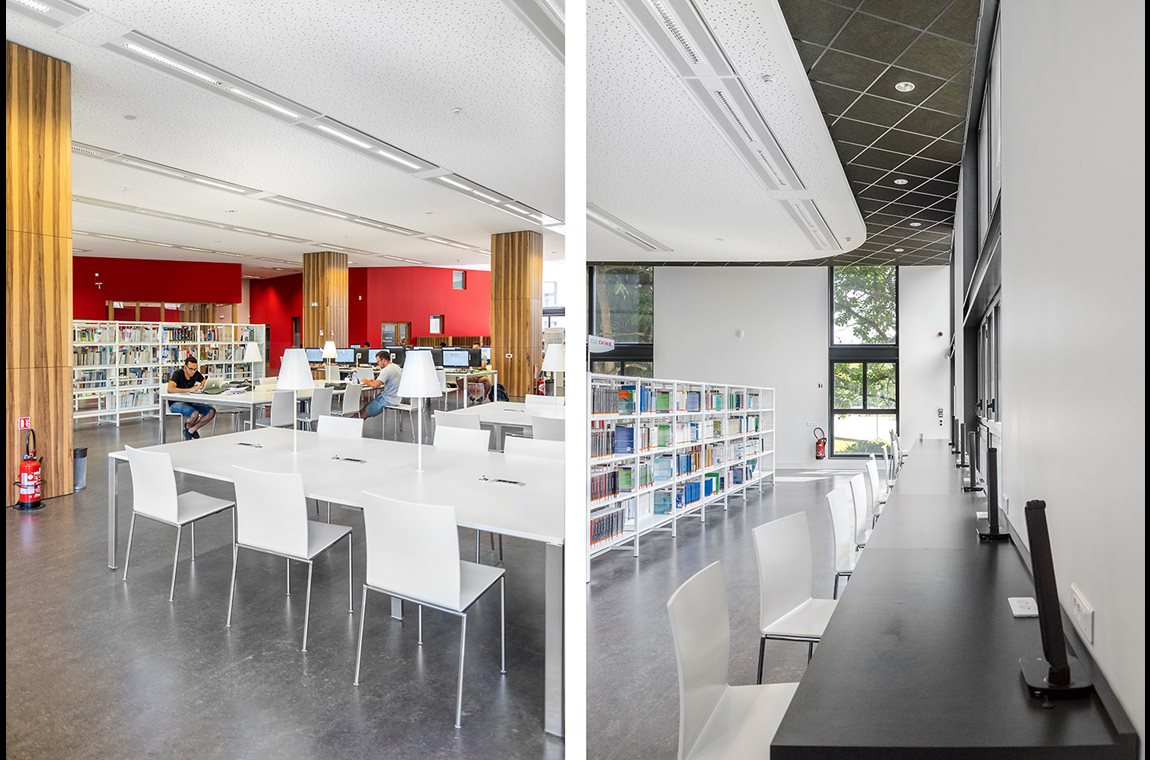 Universiteits-biblitheek Grenoble, Frankrijk - Wetenschappelijke bibliotheek