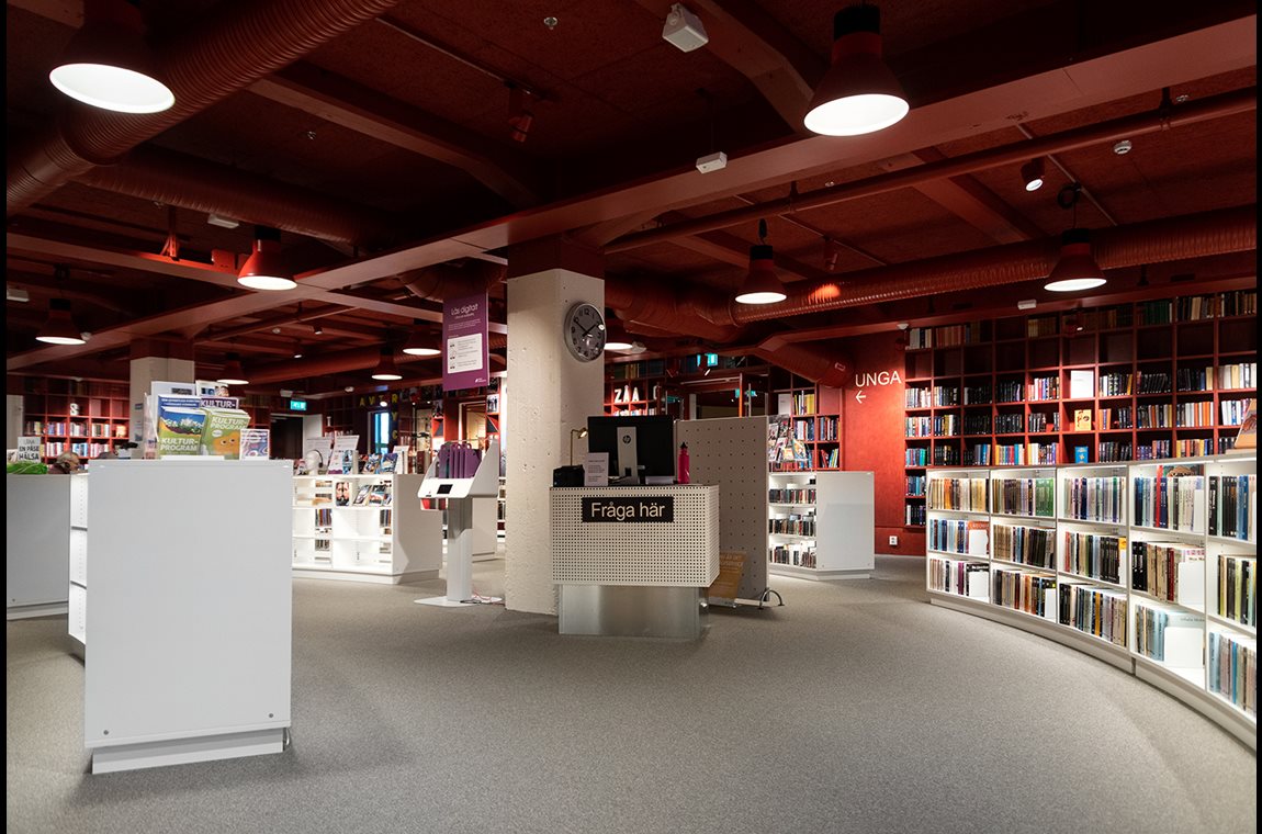 Värnamo Bibliotek, Gummifabriken, Sverige - Offentligt bibliotek