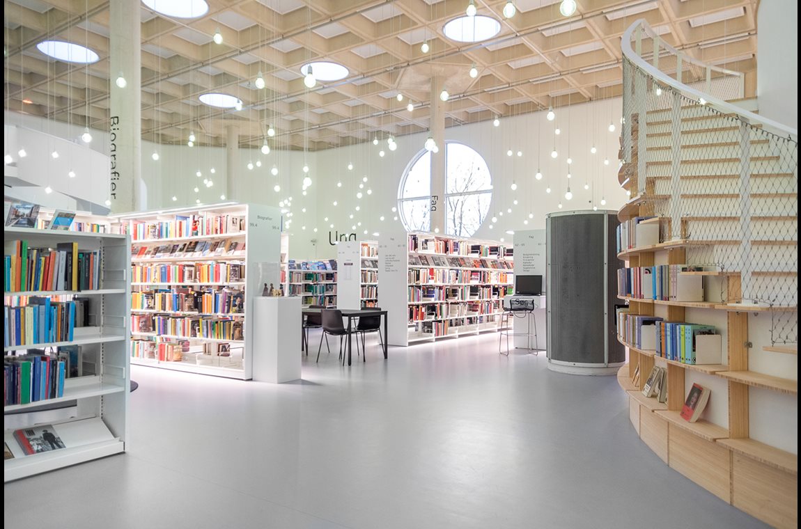 Bibliothèqu publique de Hørsholm, Danemark - Bibliothèque municipale et BDP