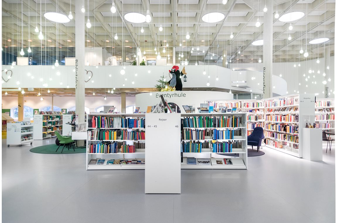 Bibliothèqu publique de Hørsholm, Danemark - Bibliothèque municipale et BDP