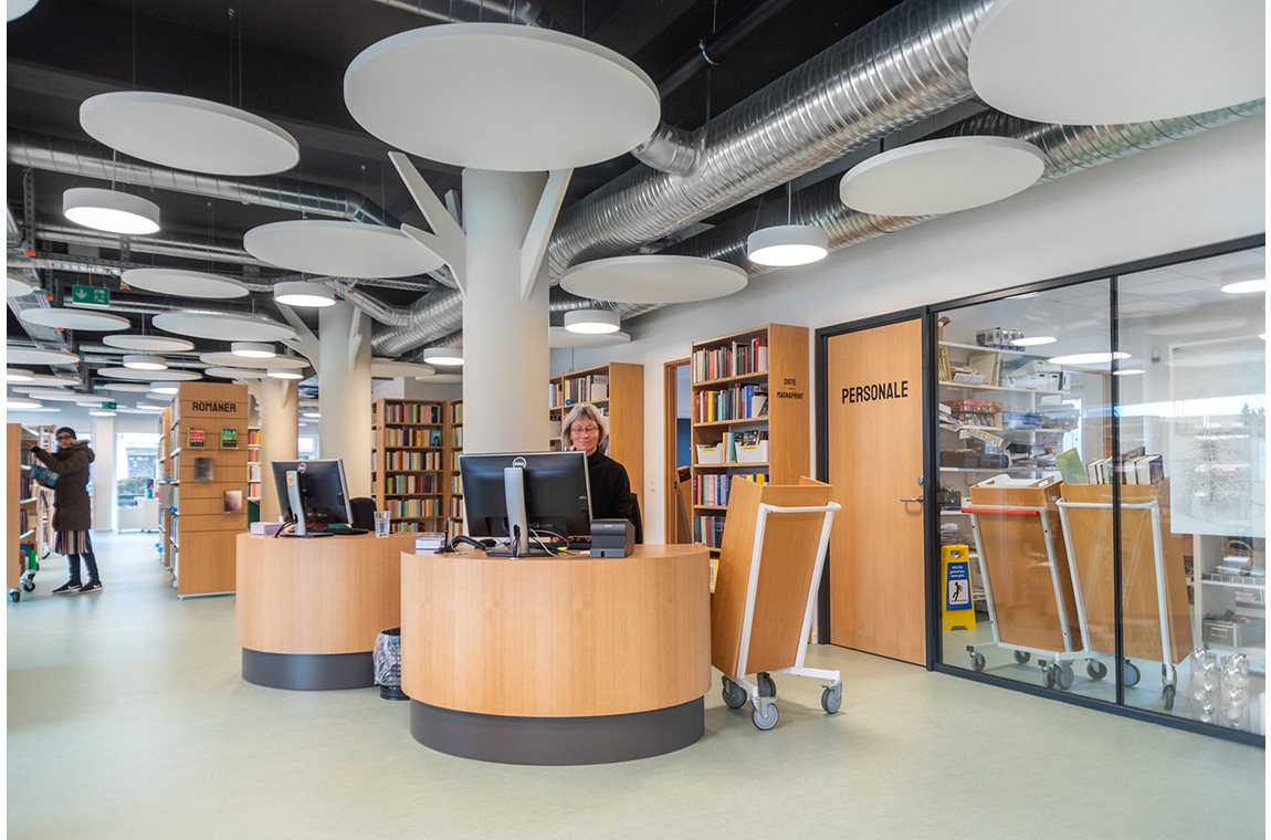 Bibliothèque publique de Hedehusene, Danemark - Bibliothèque municipale et BDP