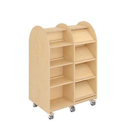 E21160 - double-sided with 20 shelves (16 adjustable)