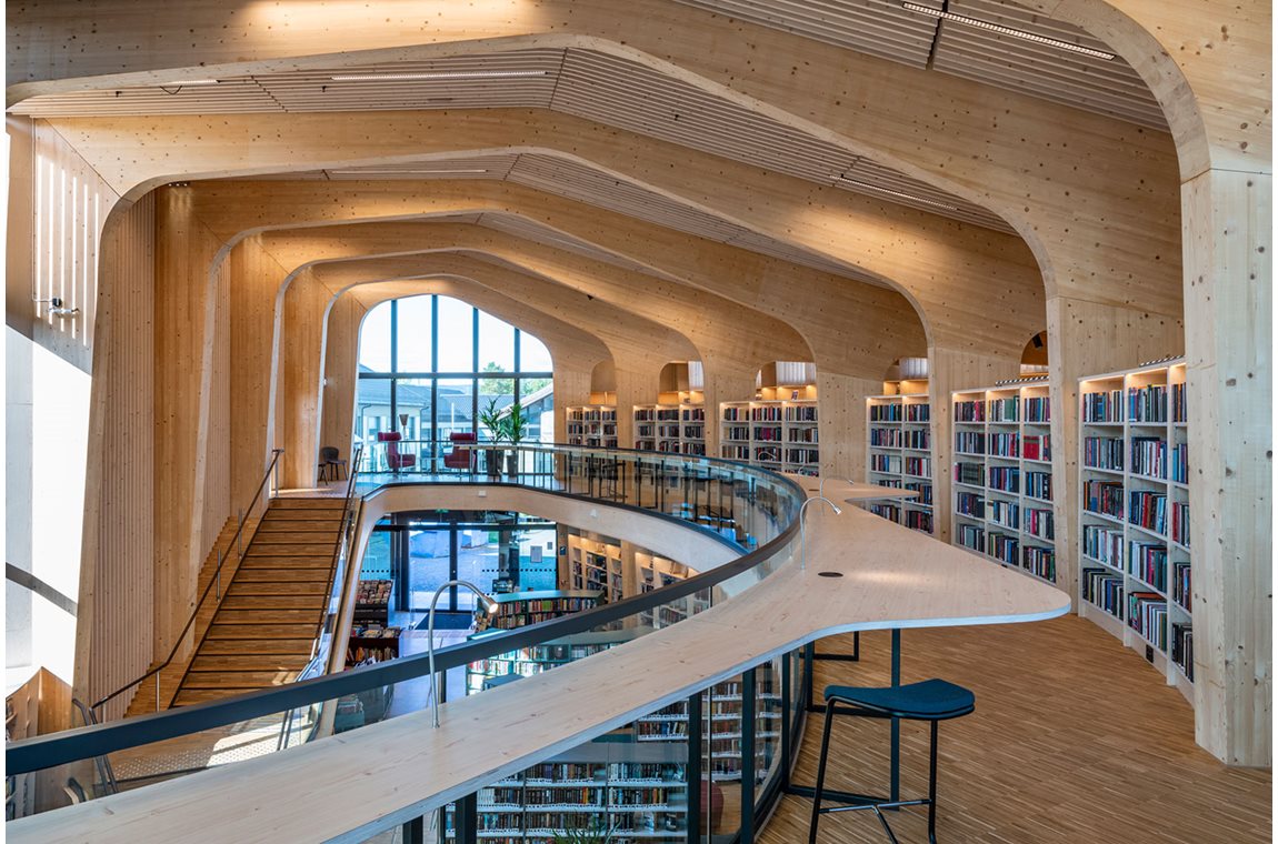 Bibliothèque municipale de Nord-Odal, Norvège - Bibliothèque municipale et BDP