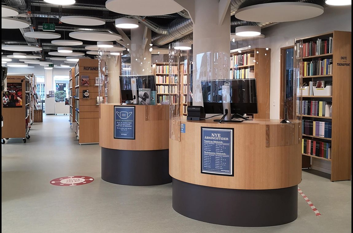 Bibliothèque publique de Hedehusene, Danemark - Bibliothèque municipale et BDP