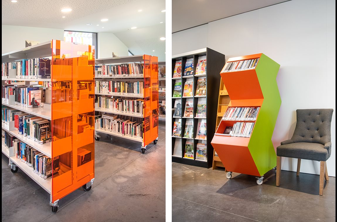 Rumes Taintignies Bibliotek, Belgien - Offentligt bibliotek