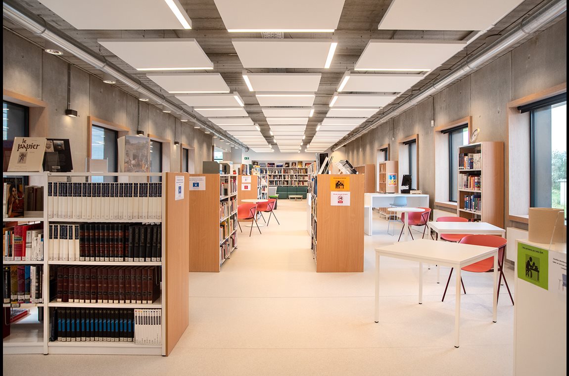Bibliothèque provinciale La Louviere, Belgique - Bibliothèque municipale et BDP