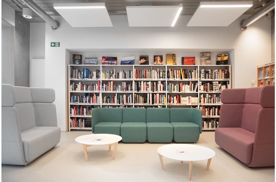 La Louviere Bibliotek, Belgien - Offentligt bibliotek