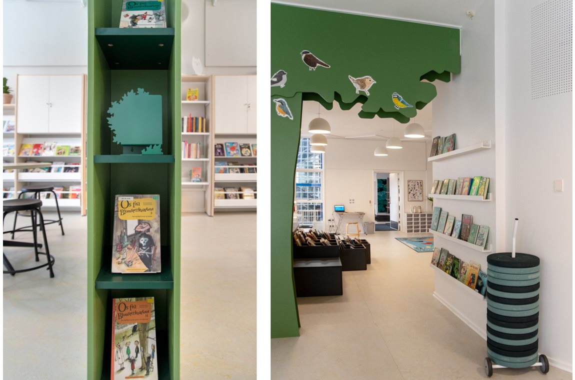 Die Schule an La Cours Straße, Dänemark - Schulbibliothek