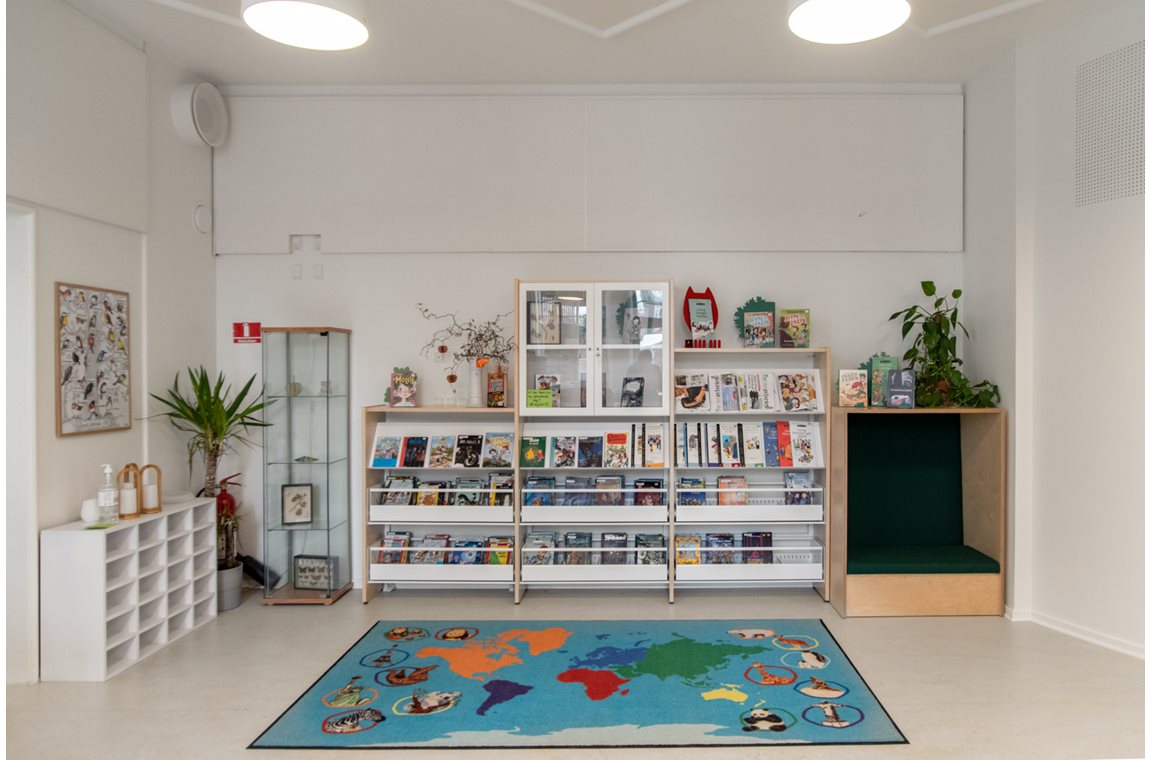 Skolan på La Cours Väg, Köpenhamn, Danmark - Skolbibliotek