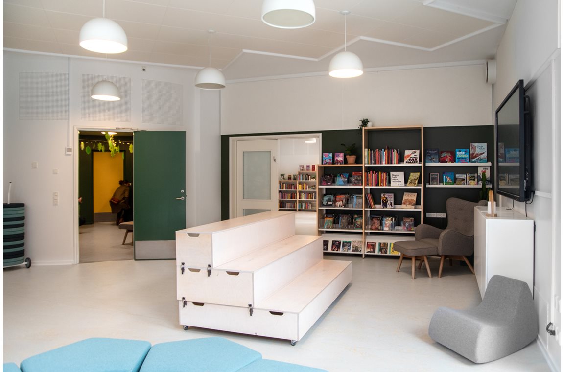The school at La Cours Road, Copenhagen, Denmark - School library