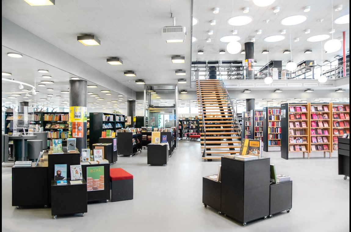 Bibliothèque municipale d'Lyngby, Danemark - Bibliothèque municipale et BDP