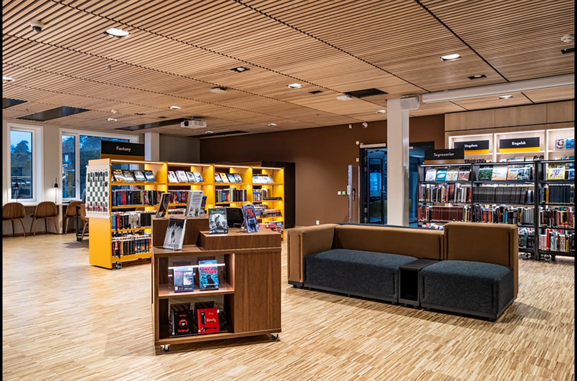 Bibliothèque municipale de Åsane, Norvège - Bibliothèque municipale et BDP