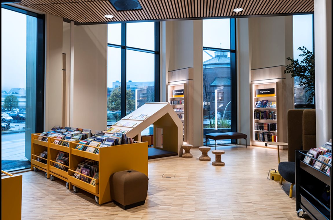 Bibliothèque municipale de Åsane, Norvège - Bibliothèque municipale et BDP