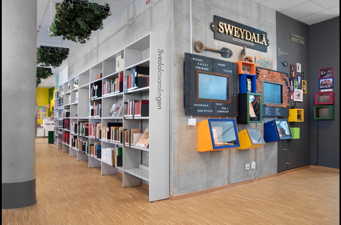 Bibliothèque municipale de Svedala, Suède - Bibliothèque municipale et BDP