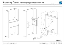 Assembly guide-A Lingo - BN504 magazine display with 1 tip-up sloping shelf and divider.pdf