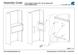 Assembly guide-A Lingo - BN504 magazine display with 1 tip-up sloping shelf and divider.pdf