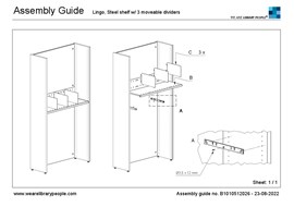 Assembly guide-A Lingo - BN516 steel shelf with 3 dividers.pdf