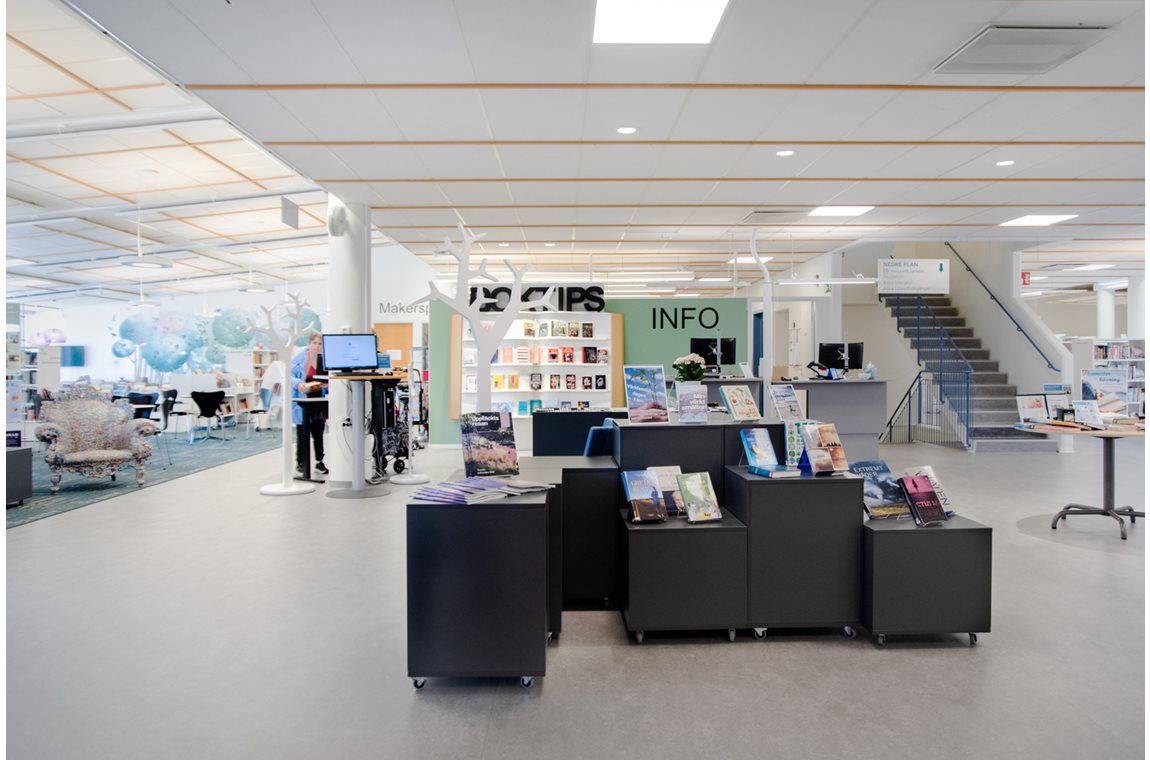 Bibliothèque municipale de Laholm, Suède - Bibliothèque municipale et BDP