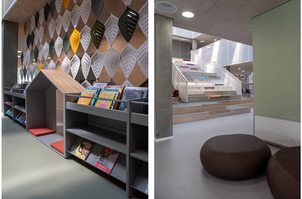 Bibliothèque municipale d'Taastrup, Danemark - 