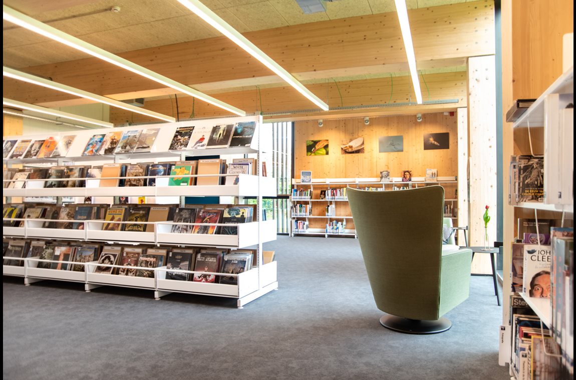 Bibliothèque municipale d'Sint-Pieters-Leeuw, Belgique - Bibliothèque municipale et BDP
