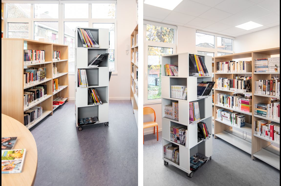 Grâce-Hollogne Bibliotek, Belgien - Offentligt bibliotek