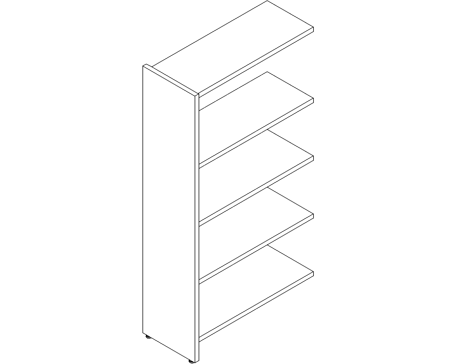 Lingo add-on - single-sided - H1520 - D300 - W750 - 3D.dwg