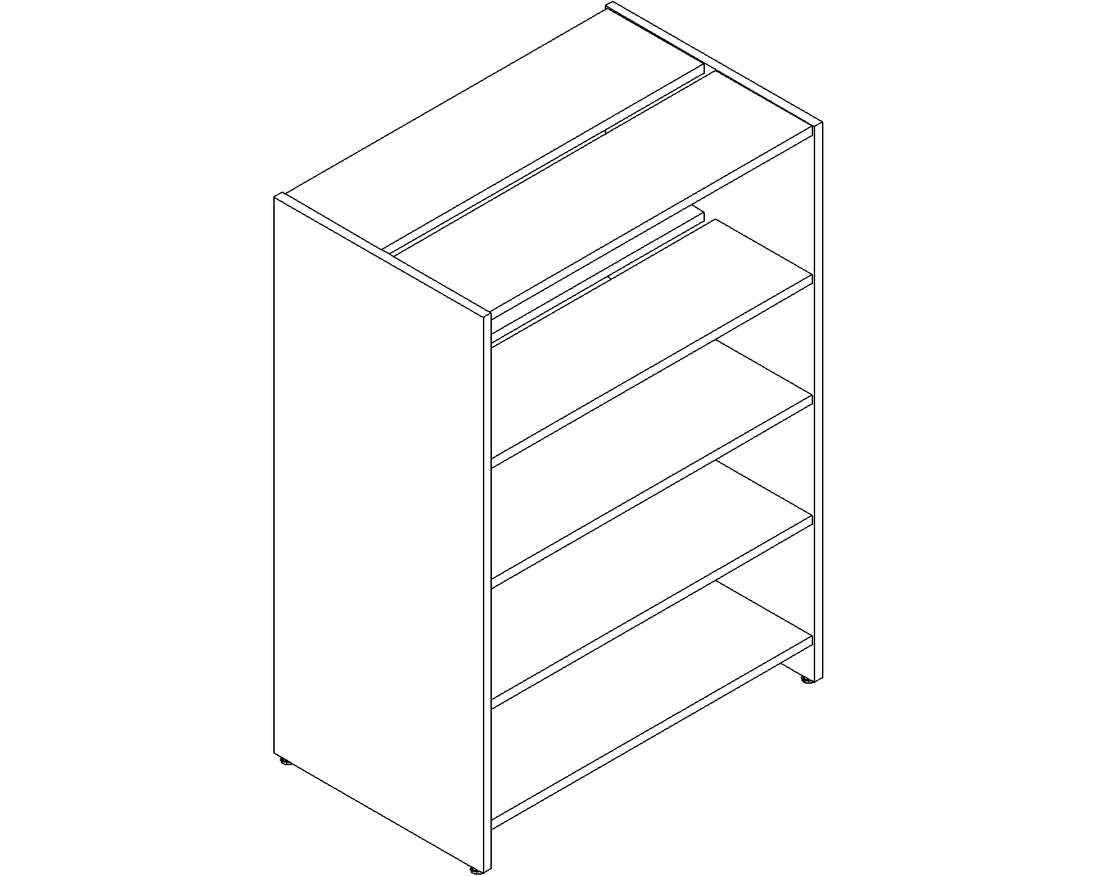 Lingo starter - double-sided - H1520 - D300 - W1000 - 3D.dwg