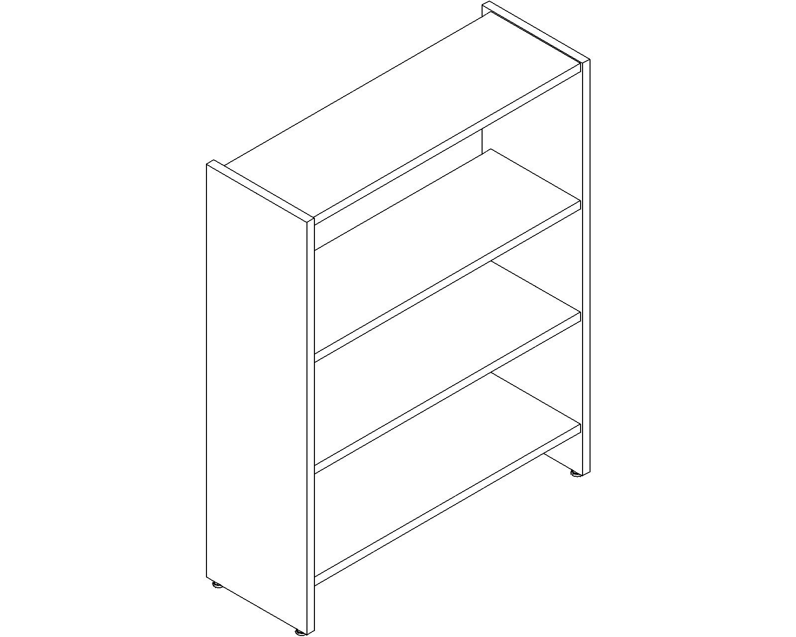 Lingo starter - single-sided - H1220 - D300 - W900 - 3D.dwg