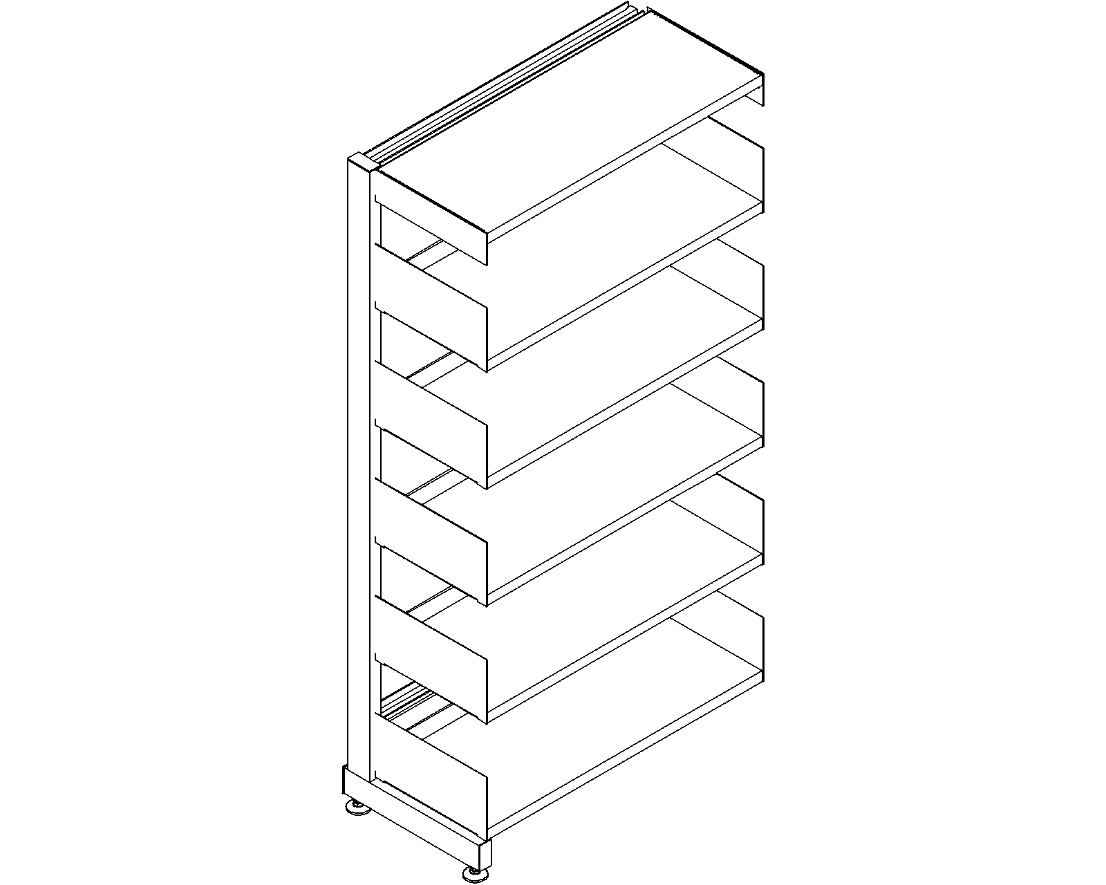 6030 add-on - single-sided - H1520 - D300 - W750 - 3D.dwg