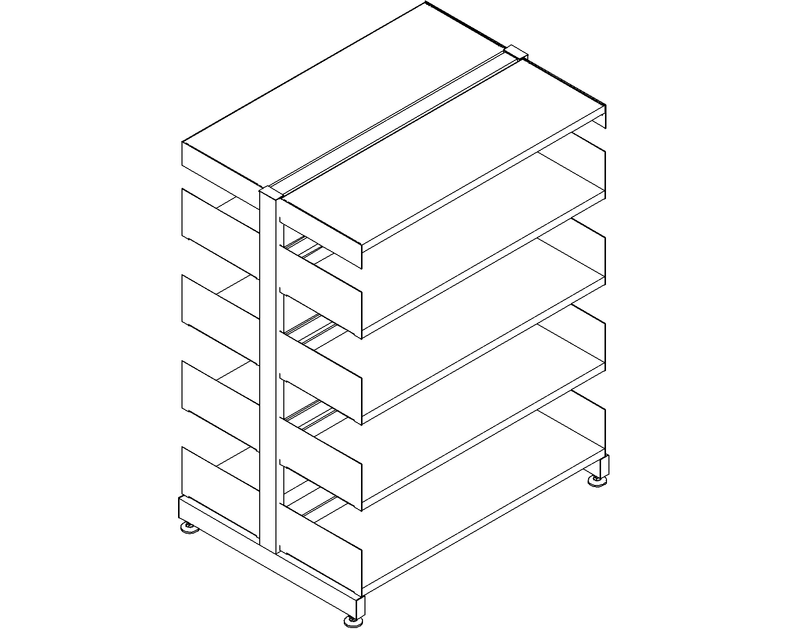 6030 starter - double-sided - H1220 - D300 - W900 - 3D.dwg
