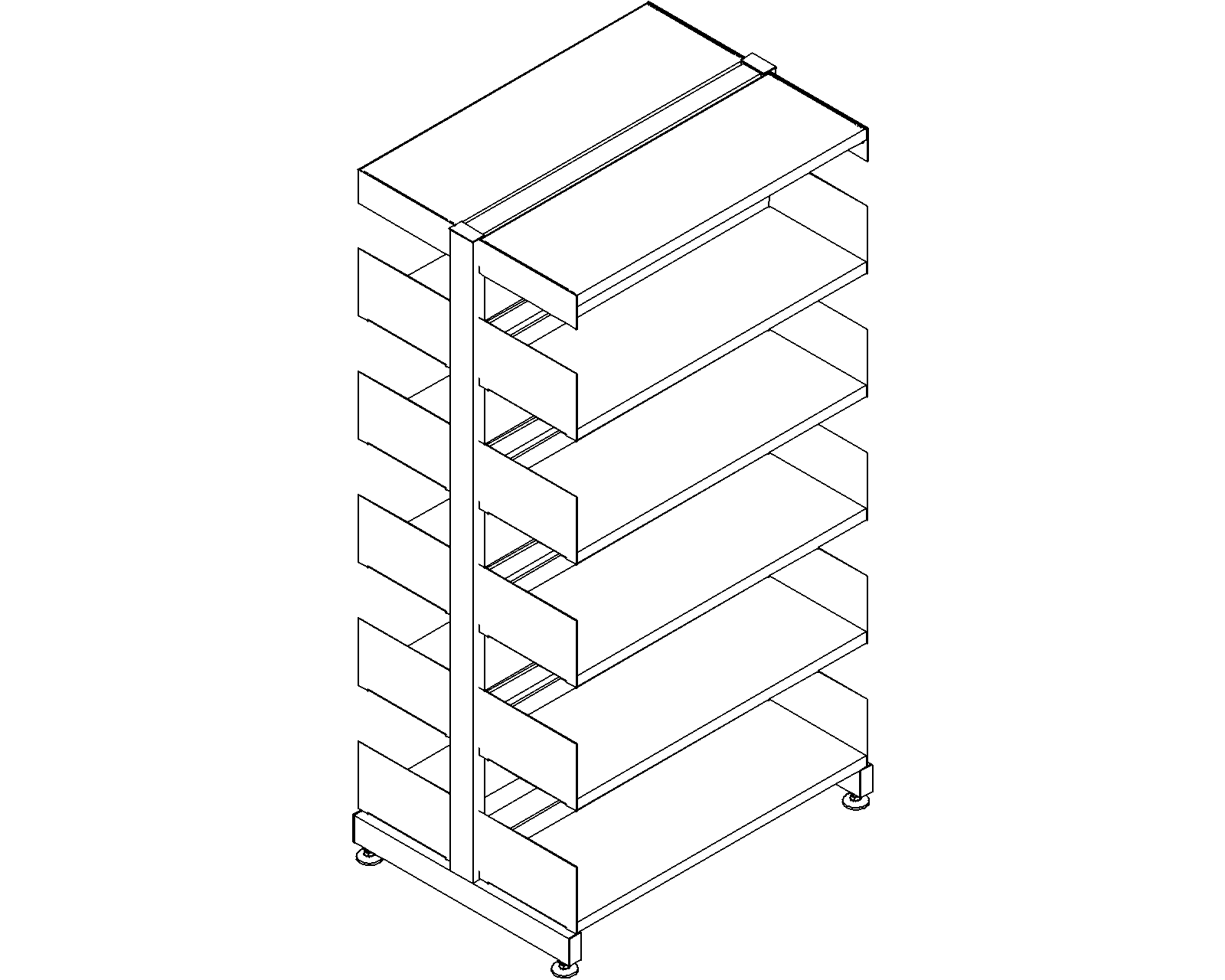 6030 starter - double-sided - H1520 - D250 - W750 - 3D.dwg