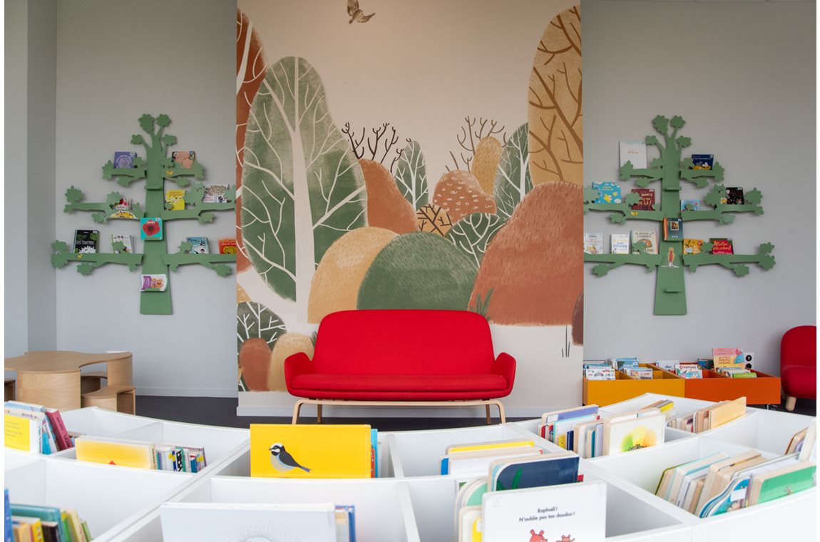 Angerville Bibliotek, Frankrig - Offentligt bibliotek