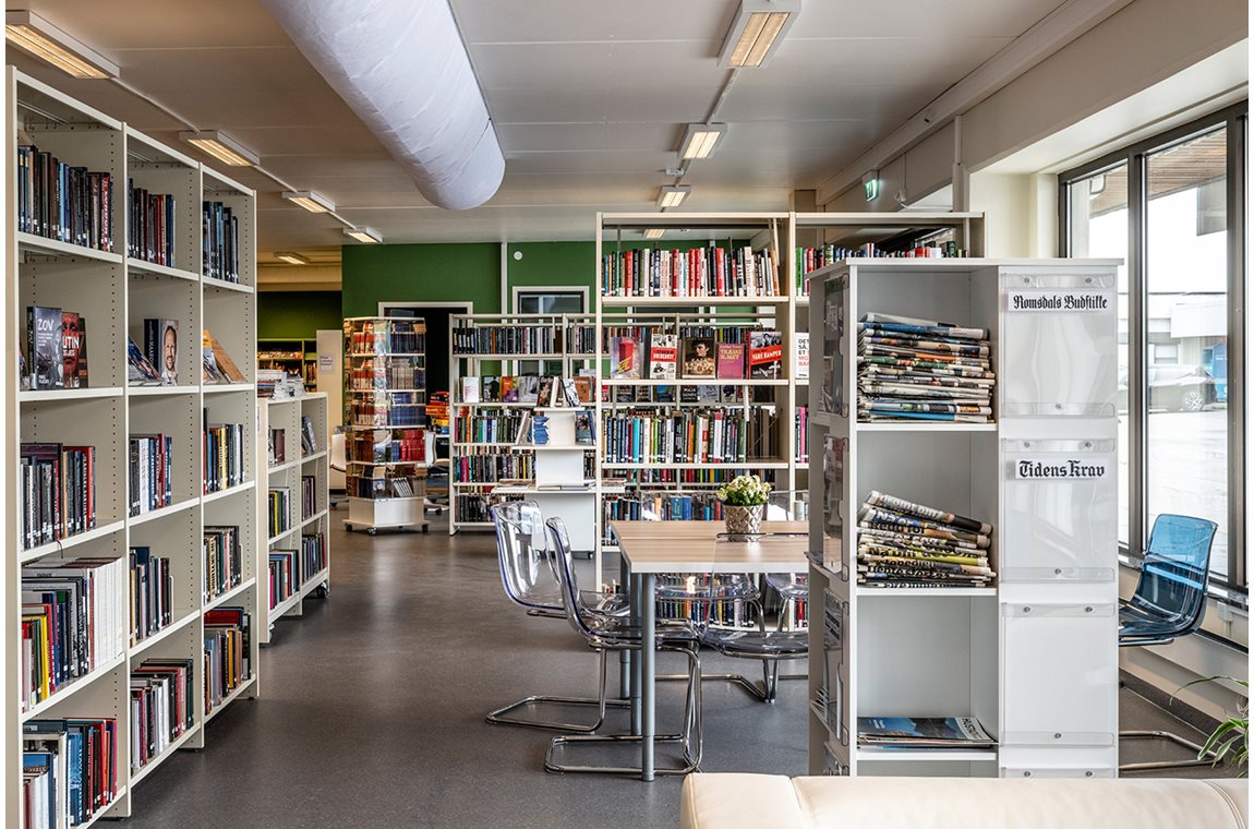 Bibliothèque de Hustadvika, Eide, Norvège - Bibliothèque municipale et BDP