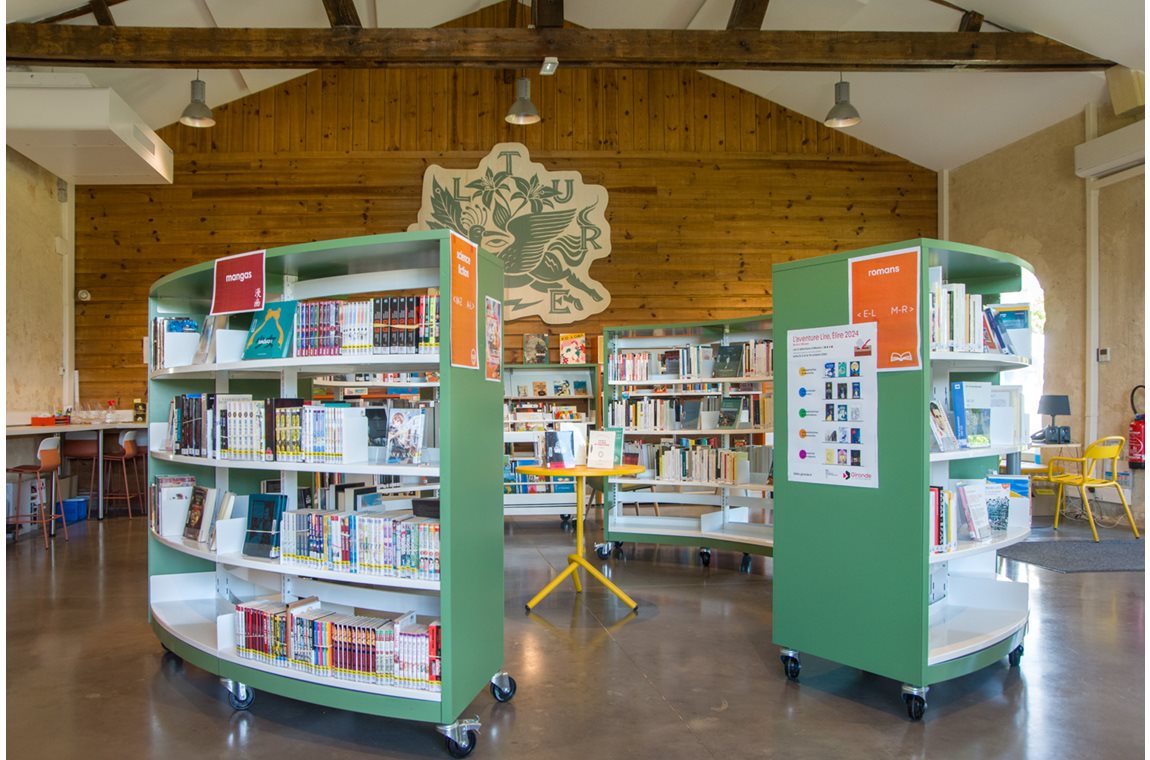 BDP de Gironde, relais de Vertheuil (Nodris), France - Bibliothèque municipale et BDP