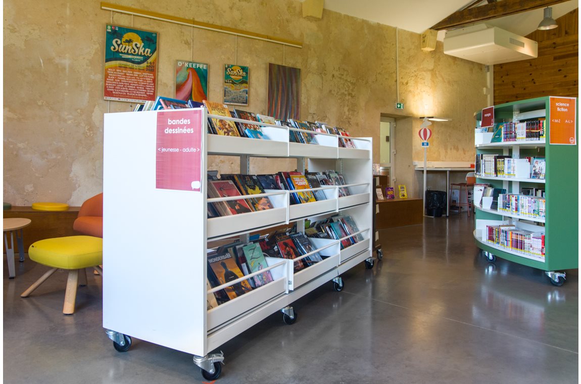 BDP de Gironde, relais de Vertheuil (Nodris), France - Bibliothèque municipale et BDP