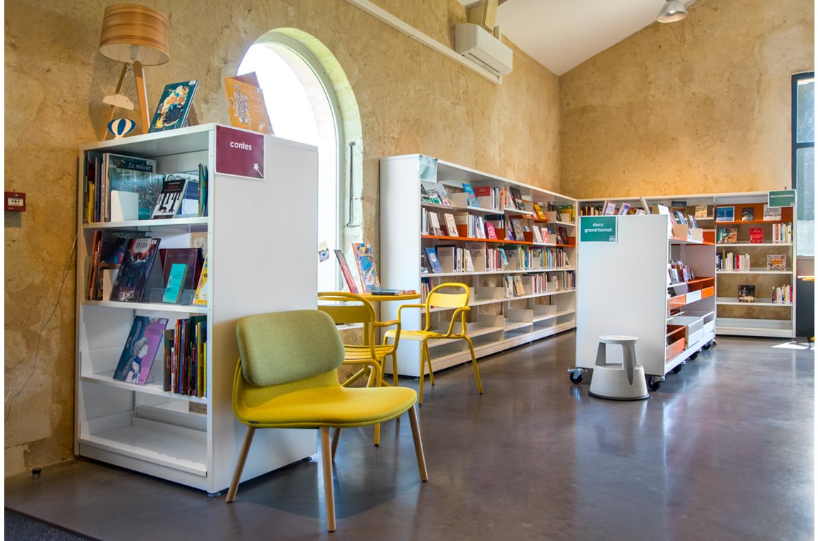 BDP de Gironde, relais de Vertheuil (Nodris), France - Bibliothèque municipale et BDP