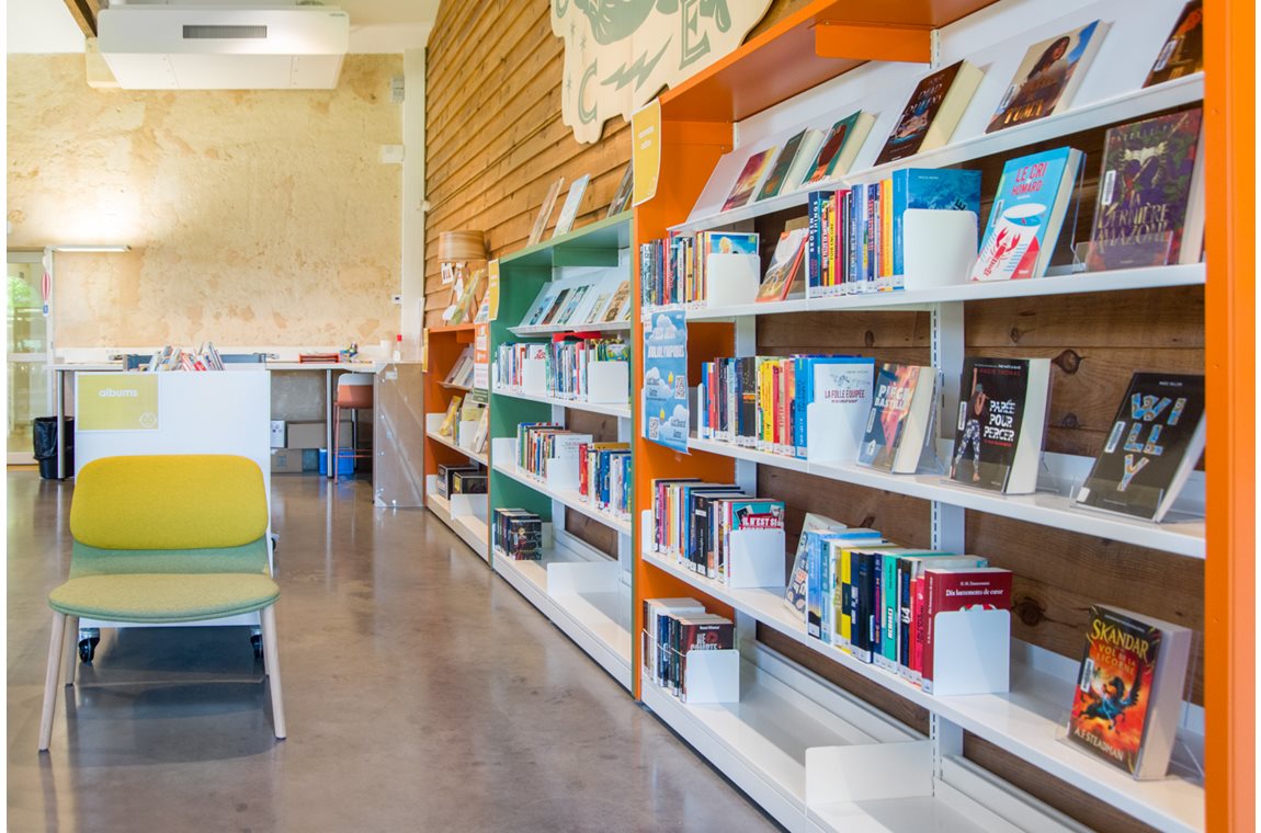 BDP de Gironde, relais de Vertheuil (Nodris), France - Bibliothèque municipale et BDP