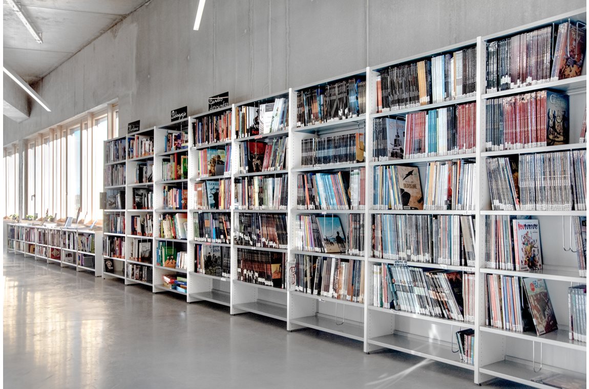 Bibliothèque municipale Dour, Belgique - Bibliothèque municipale et BDP