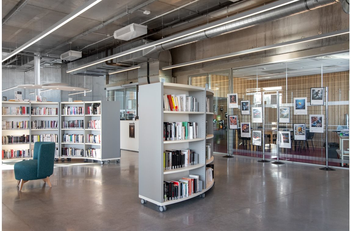 Bibliothèque municipale Dour, Belgique - Bibliothèque municipale et BDP