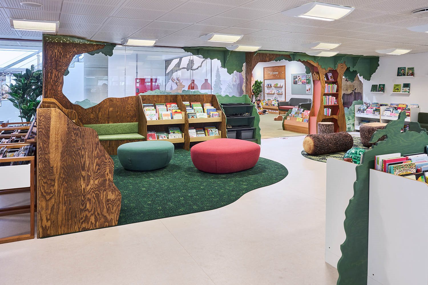 Denmark Children Library Kulturium Ishøj Library, Denmark